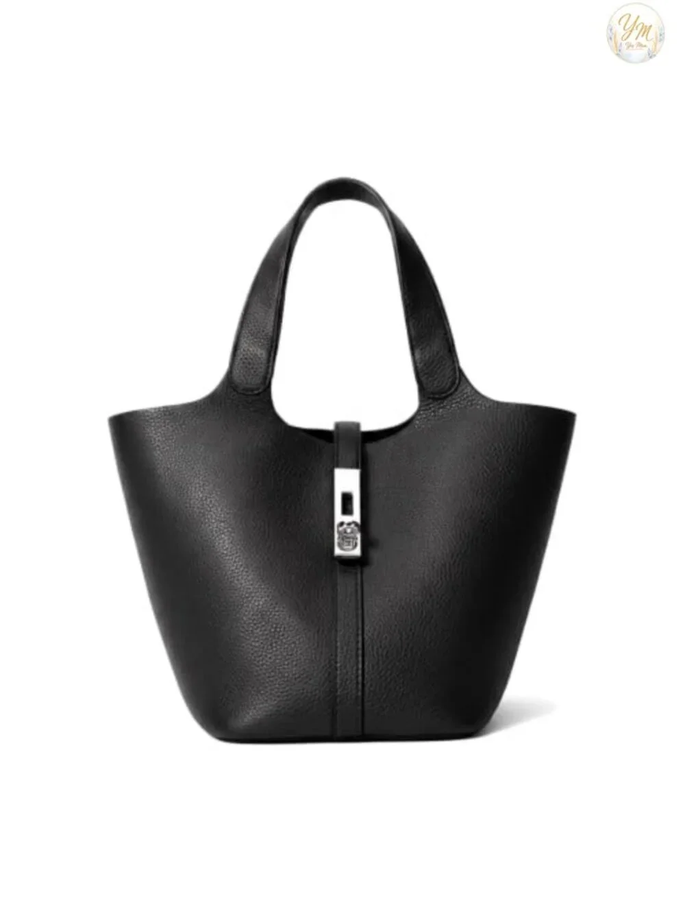 Faux Leather Tote Satchel with Detachable Purse